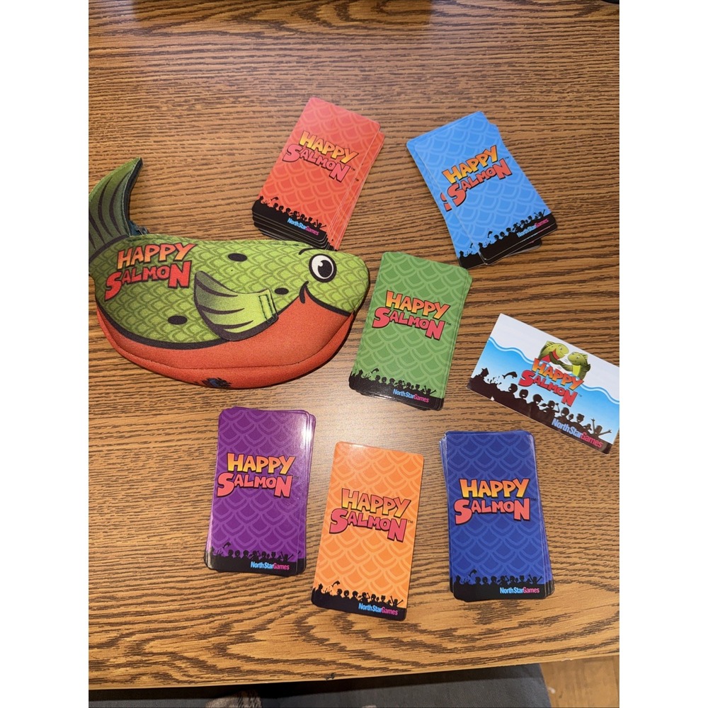HAPPY SALMON Card Family Game Of The Year 3-6 Players Ages 6+ North Star Games.